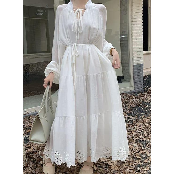 ホワイト | ワンピース【韓国ファッション】 | Bifrost