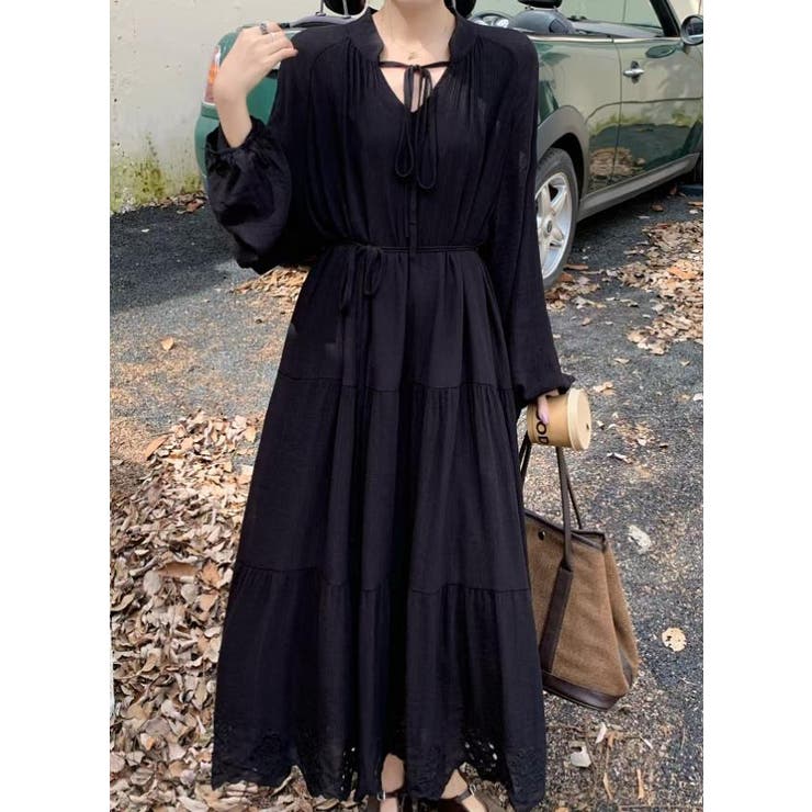 ブラック | ワンピース【韓国ファッション】 | Bifrost