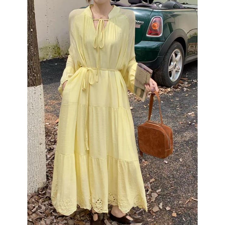 イエロー | ワンピース【韓国ファッション】 | Bifrost