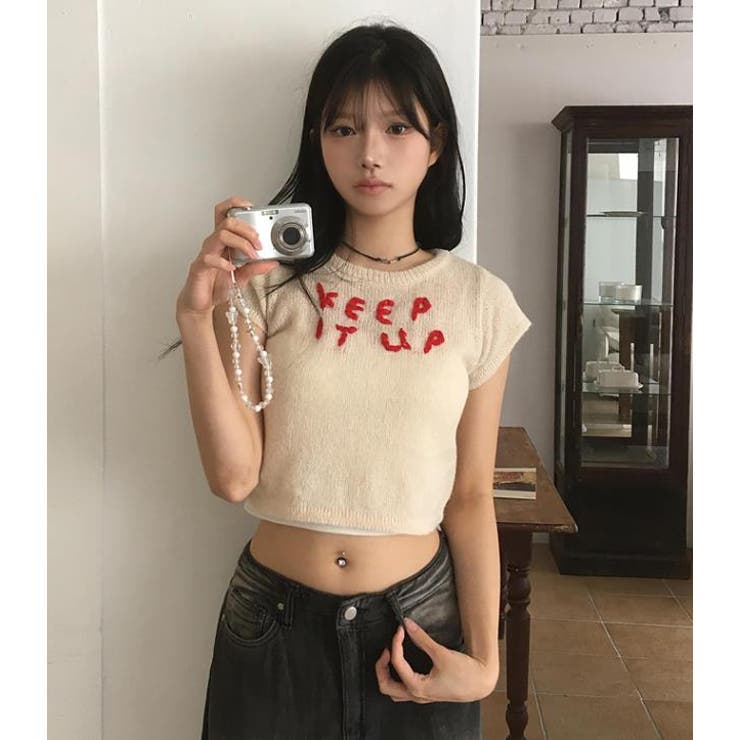 ベージュ | Ｔシャツ【韓国ファッション】 | Bifrost