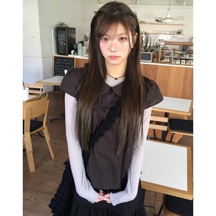 ブラウン | ブラウス【韓国ファッション】 | Bifrost