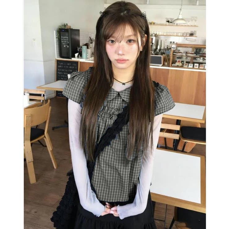 グリーン | ブラウス【韓国ファッション】 | Bifrost