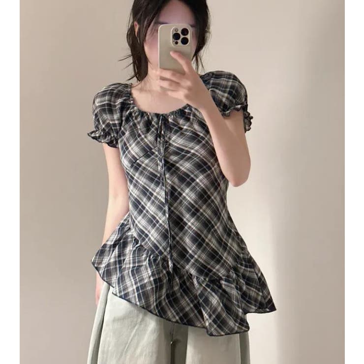 ブラック | ブラウス【韓国ファッション】 | Bifrost