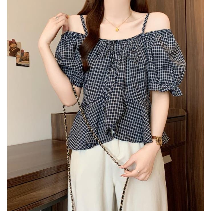 ブルー | ブラウス【韓国ファッション】 | Bifrost