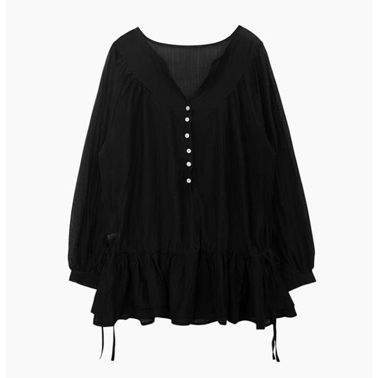 ブラック | ブラウス【韓国ファッション】 | Bifrost