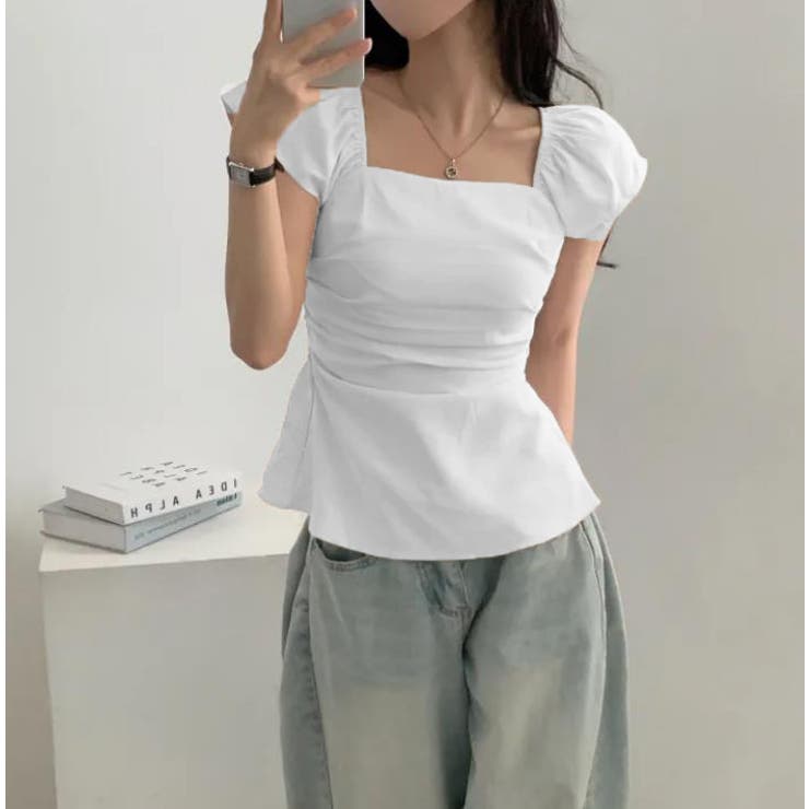 ホワイト | ブラウス【韓国ファッション】 | Bifrost