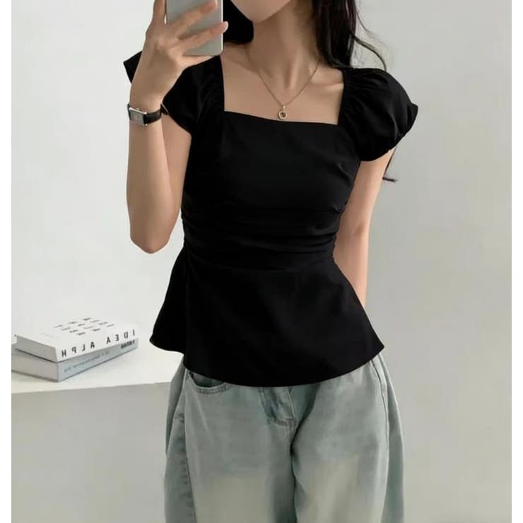 ブラック | ブラウス【韓国ファッション】 | Bifrost