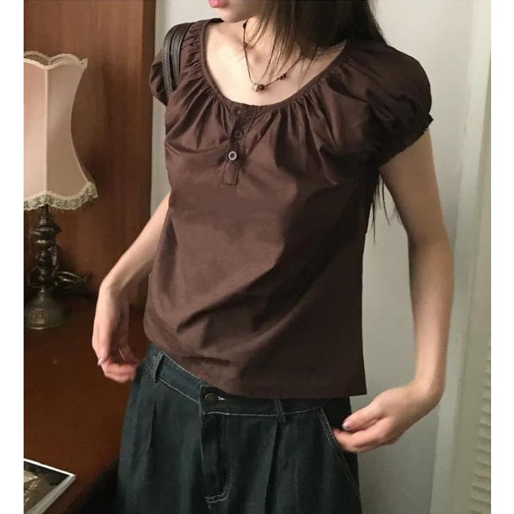 ブラウン | Ｔシャツ【韓国ファッション】 | Bifrost