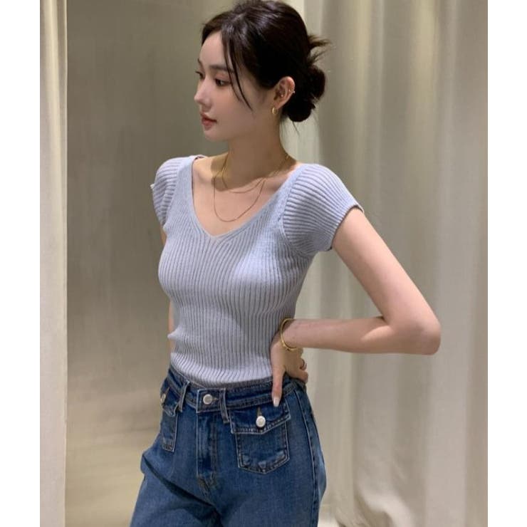 ライトブルー | Ｔシャツ【韓国ファッション】 | Bifrost