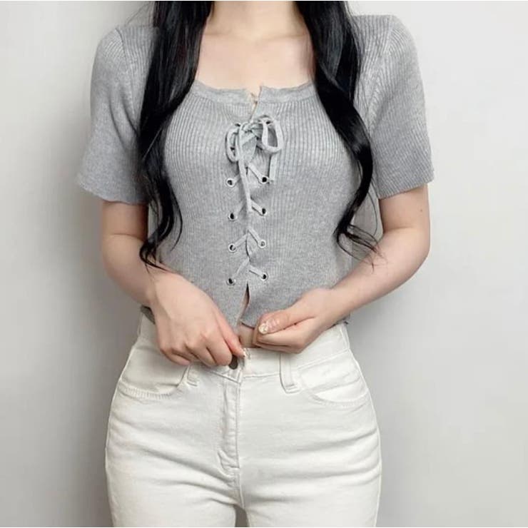 グレー | Ｔシャツ【韓国ファッション】 | Bifrost