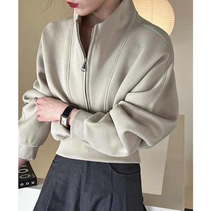 ハーフファスナー スタンドカラー オーバーサイズスウェット | Bifrost | 詳細画像3 