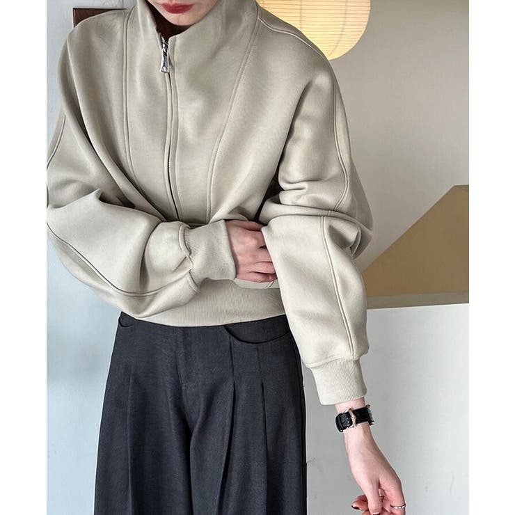 ハーフファスナー スタンドカラー オーバーサイズスウェット | Bifrost | 詳細画像4 