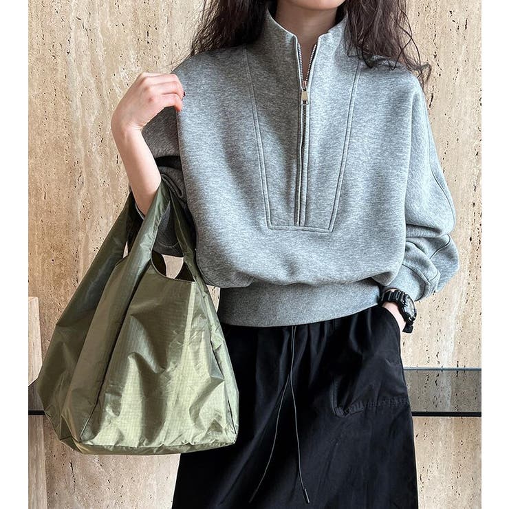 ハーフファスナー スタンドカラー オーバーサイズスウェット | Bifrost | 詳細画像20 