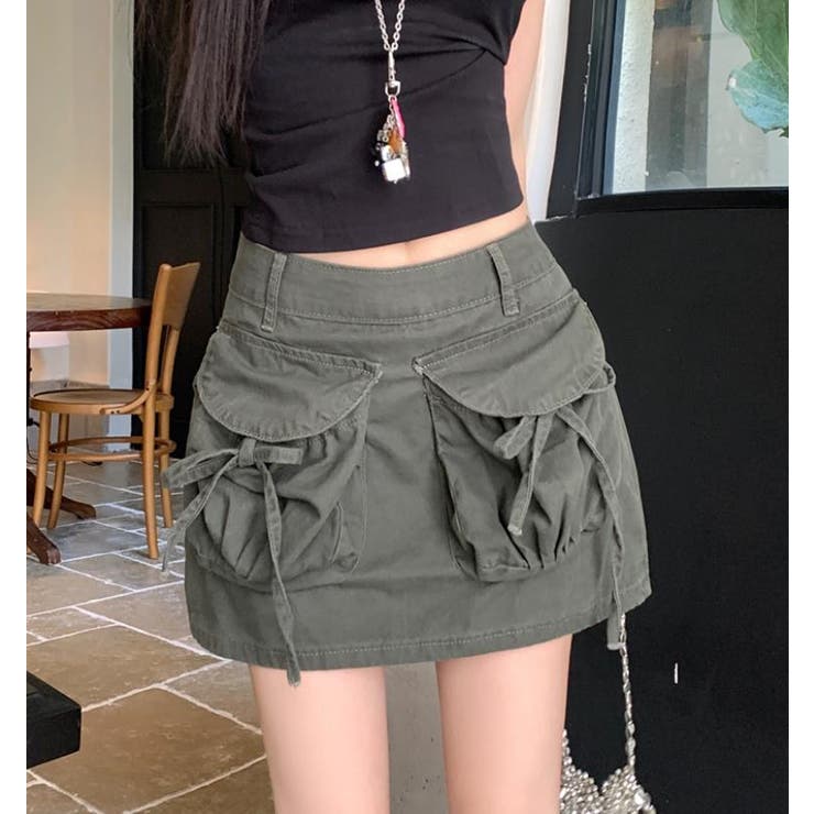 カーキ | ショートパンツ【韓国ファッション | Bifrost