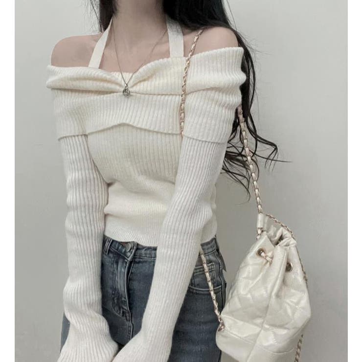 アイボリー | ニット・セーター【韓国ファッション | Bifrost