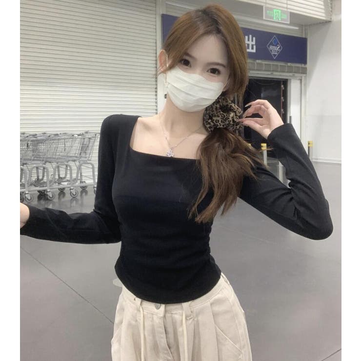 シルエットが美しいスクエアネックロングスリーブトップス | Bifrost | 詳細画像15