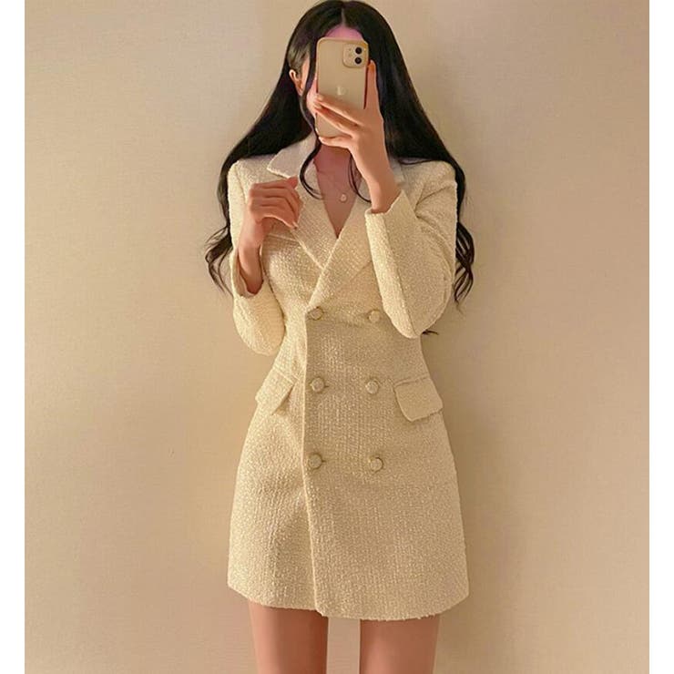 ダブルブレストのブレザーワンピース | Bifrost | 詳細画像1 