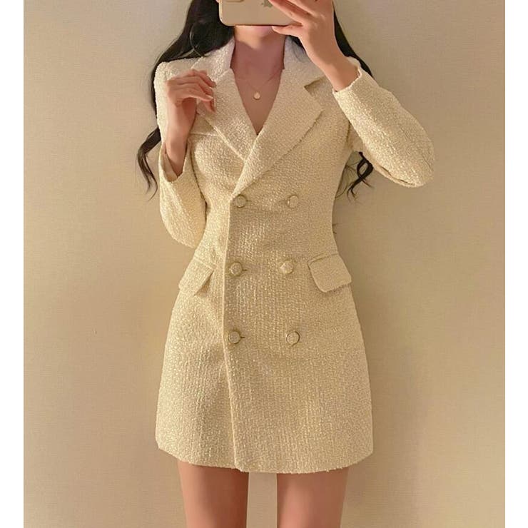 ダブルブレストのブレザーワンピース | Bifrost | 詳細画像3 