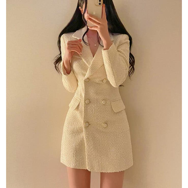 ダブルブレストのブレザーワンピース | Bifrost | 詳細画像4 