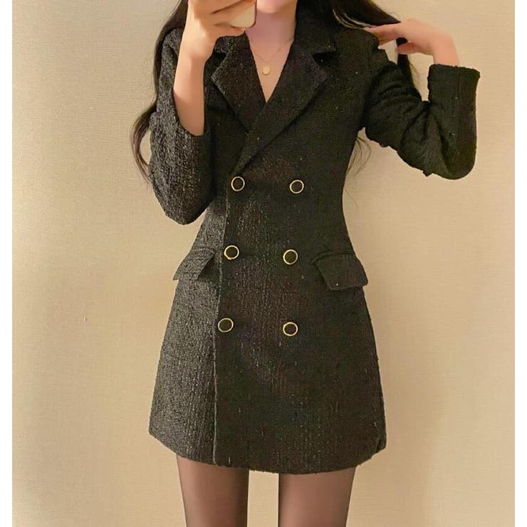 ダブルブレストのブレザーワンピース | Bifrost | 詳細画像5 