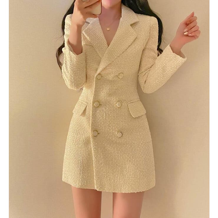 ダブルブレストのブレザーワンピース | Bifrost | 詳細画像9 