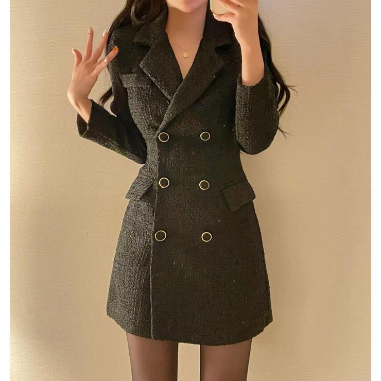 ダブルブレストのブレザーワンピース | Bifrost | 詳細画像10 