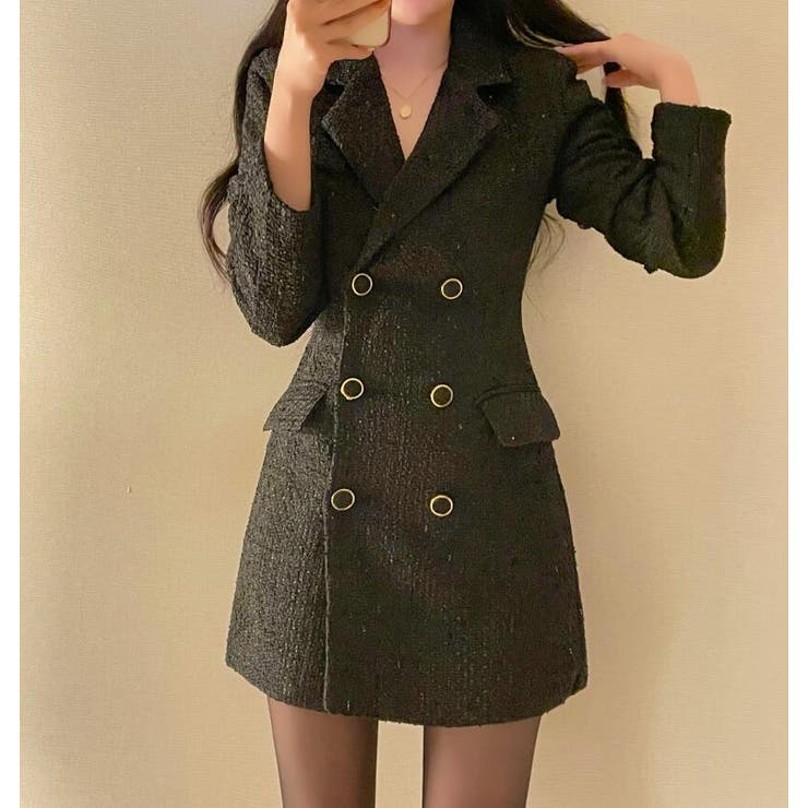 ダブルブレストのブレザーワンピース | Bifrost | 詳細画像12 