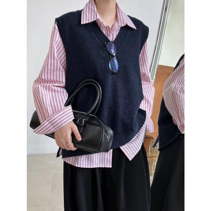 ネイビー | ノースリーブ【韓国ファッション】 | Bifrost