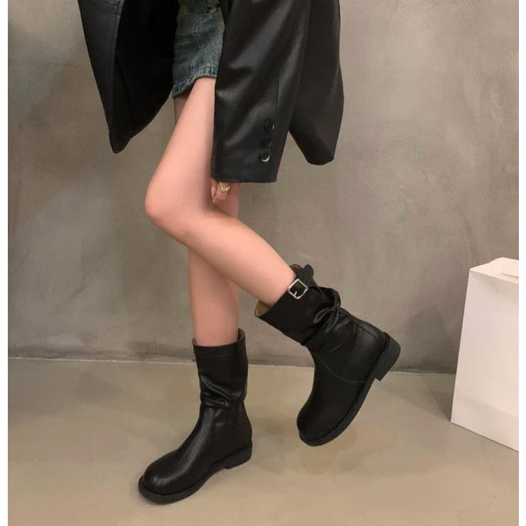 ブラック | ショートブーツ【韓国ファッション】 | Bifrost