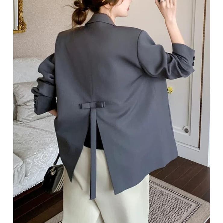 背面リボンディテールオーバーサイズブレザー | Bifrost | 詳細画像5 