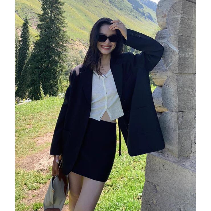 背面リボンディテールオーバーサイズブレザー | Bifrost | 詳細画像8 