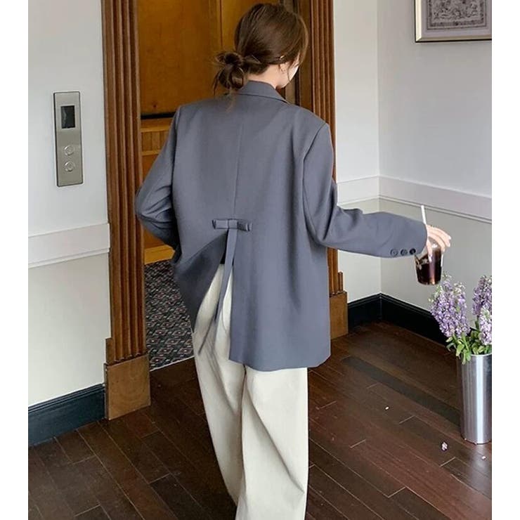 背面リボンディテールオーバーサイズブレザー | Bifrost | 詳細画像11 