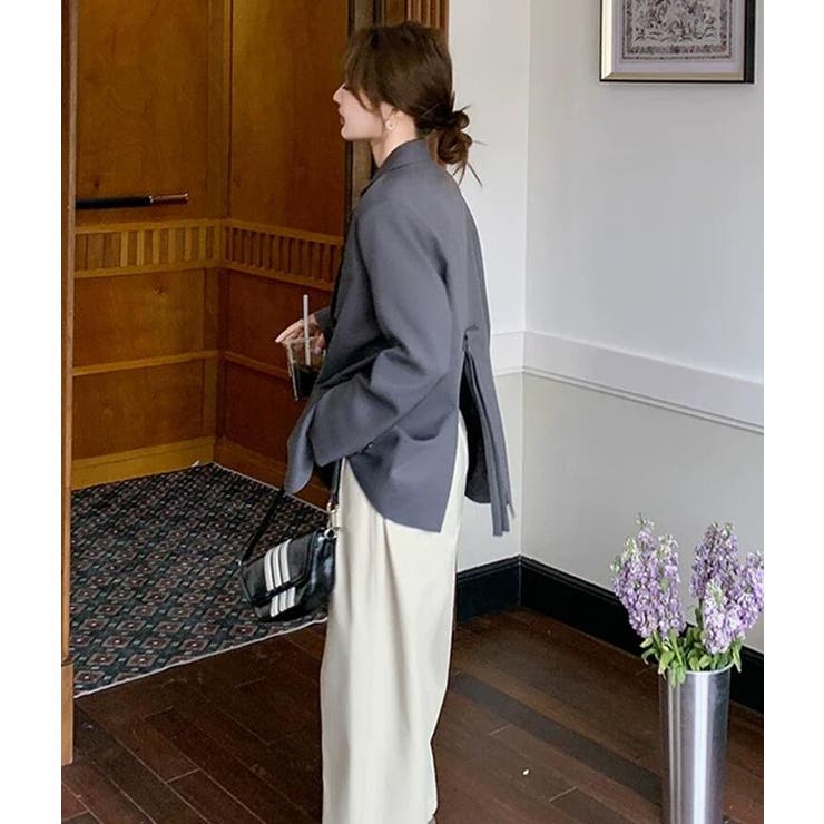 背面リボンディテールオーバーサイズブレザー | Bifrost | 詳細画像14 