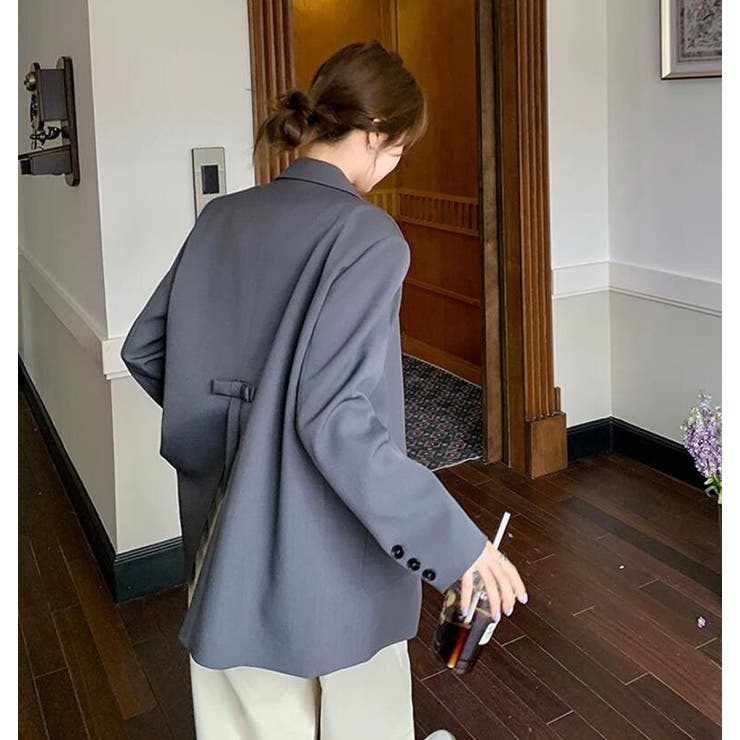 背面リボンディテールオーバーサイズブレザー | Bifrost | 詳細画像15 