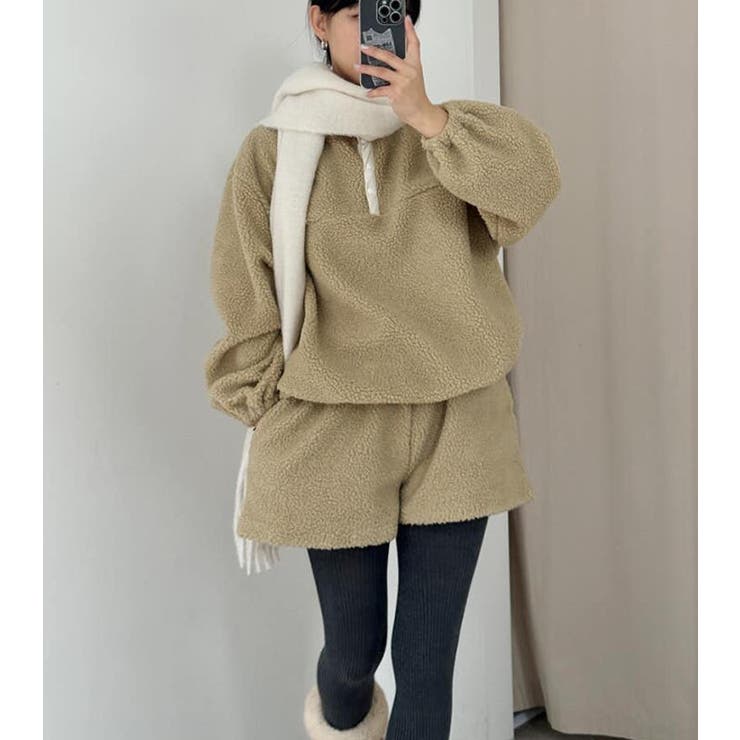 ハーフジップボアセットアップ[品番：UZ000011706]｜Bifrost