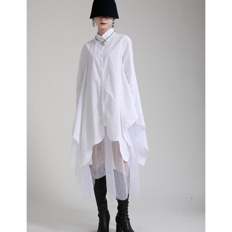 不規則デザインブラウスワンピース | Bifrost | 詳細画像1 