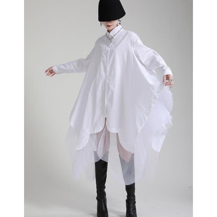 不規則デザインブラウスワンピース | Bifrost | 詳細画像4 