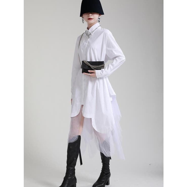 不規則デザインブラウスワンピース | Bifrost | 詳細画像5 