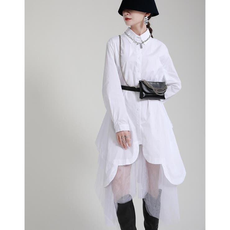 不規則デザインブラウスワンピース | Bifrost | 詳細画像7 