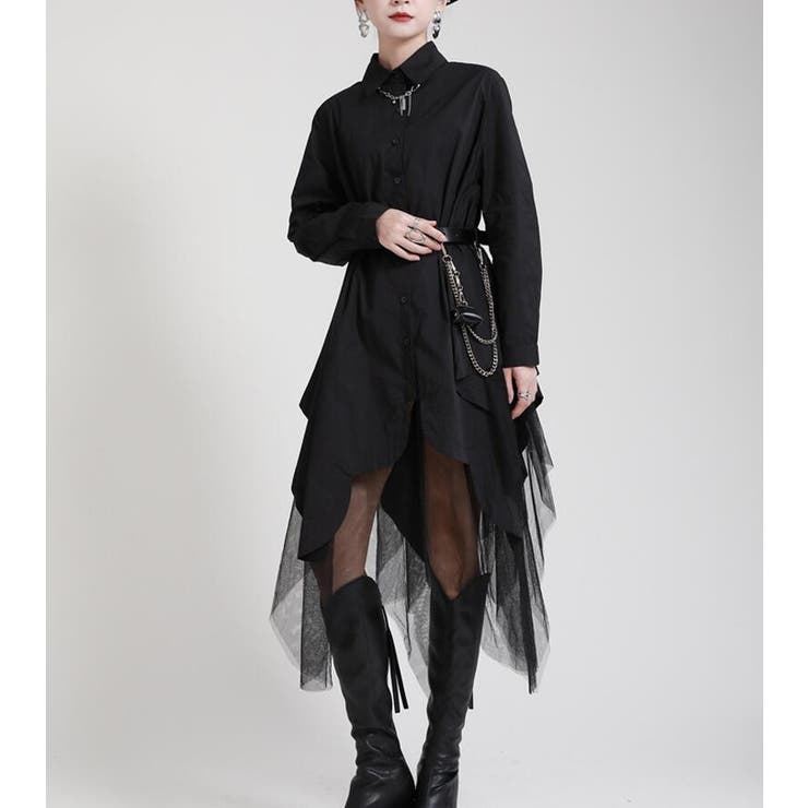 不規則デザインブラウスワンピース | Bifrost | 詳細画像18 