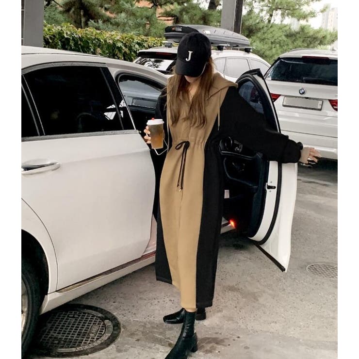 カラーブロックパーカーワンピース | Bifrost | 詳細画像6 