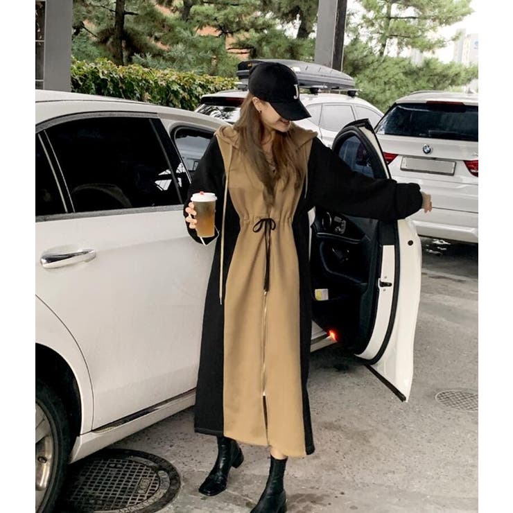 カラーブロックパーカーワンピース | Bifrost | 詳細画像7 