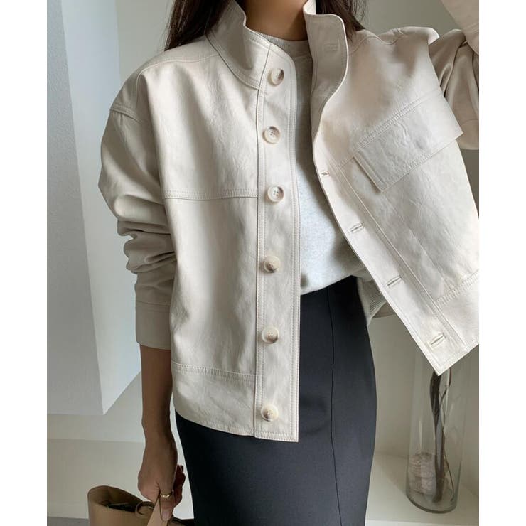 ボタンデザインレザージャケット | Bifrost | 詳細画像2 