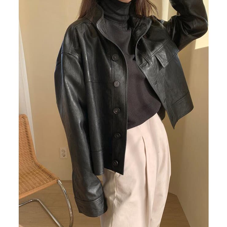 ボタンデザインレザージャケット | Bifrost | 詳細画像5 