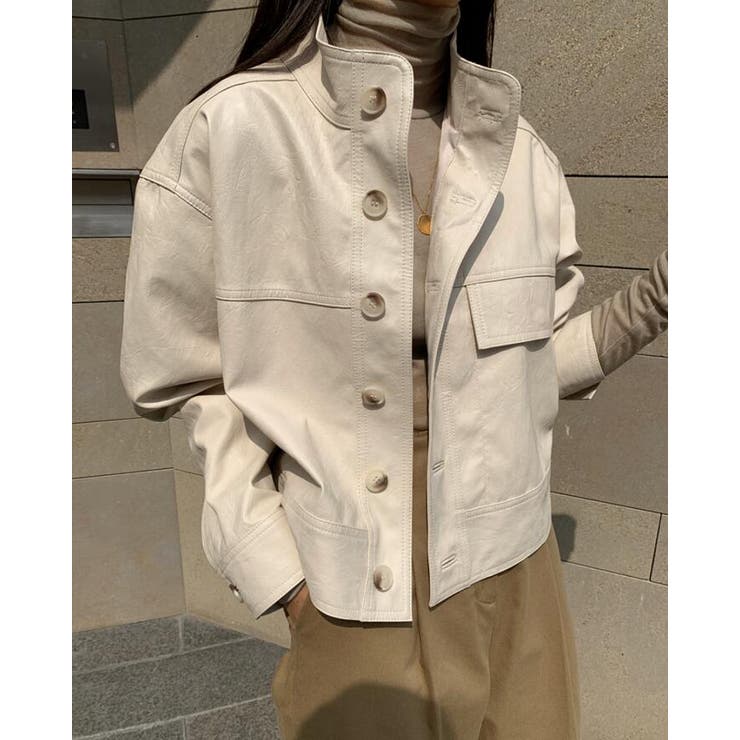 ボタンデザインレザージャケット | Bifrost | 詳細画像12 