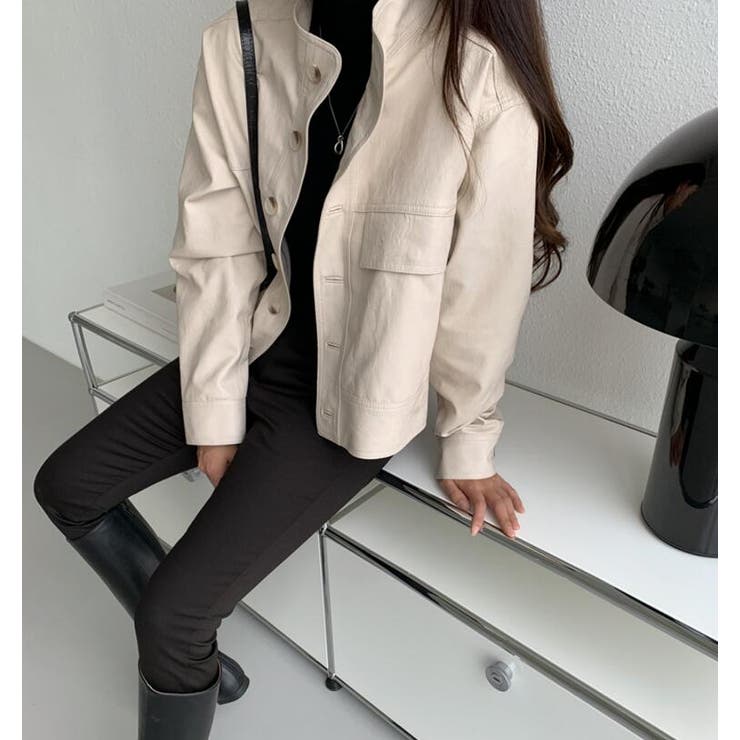 ボタンデザインレザージャケット | Bifrost | 詳細画像15 