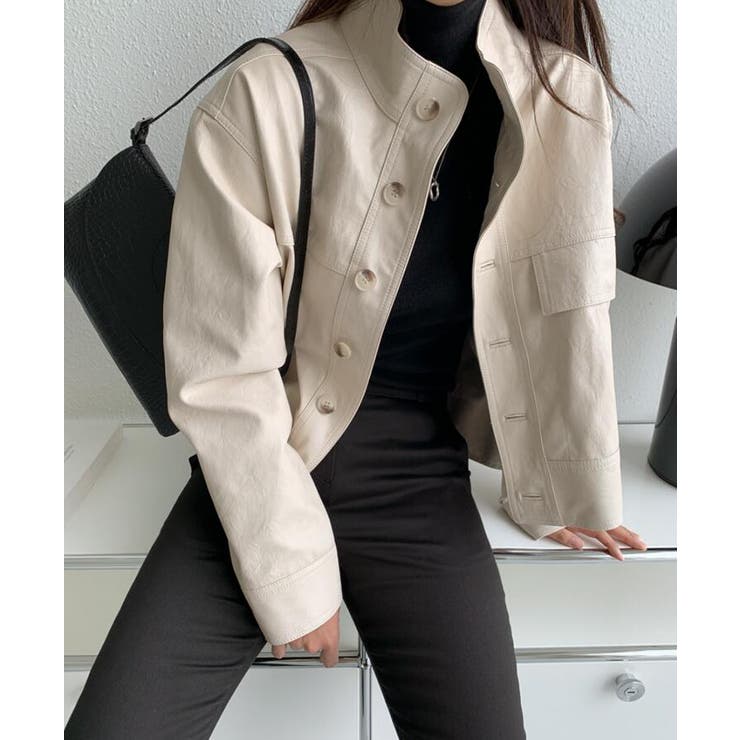 ボタンデザインレザージャケット | Bifrost | 詳細画像16 