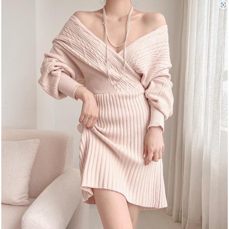 ケーブルニットクロスワンピース | Bifrost | 詳細画像4 