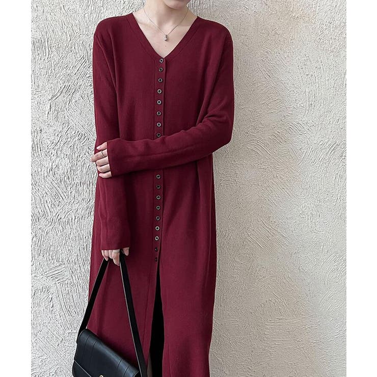 結びデザインのツーピースニットワンピース | Bifrost | 詳細画像2 