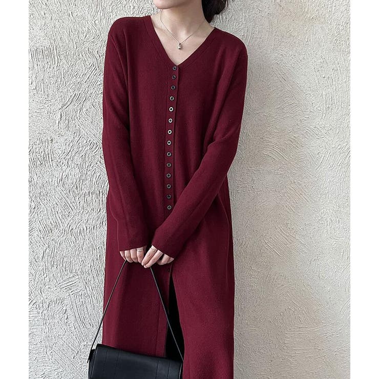 結びデザインのツーピースニットワンピース | Bifrost | 詳細画像3 